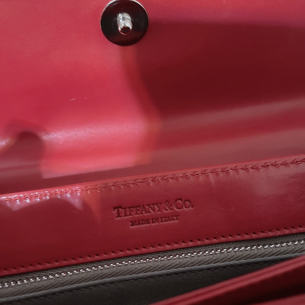 EXTREMELY RARE Tiffany & Co Sutton Leather Clutch - Picture 6 of 12